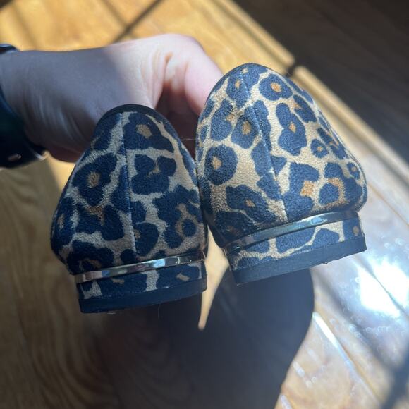 🩰 LifeStride Velocity 2.0 Ballet Flats sz 8 W Leopard‎ Print Suede Leatherette - Picture 9 of 9